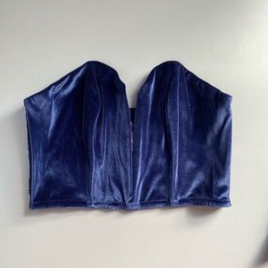 SOLD DO NOT BUY NWT Victoria’s Secret Velvet Corset/Bustier Top
